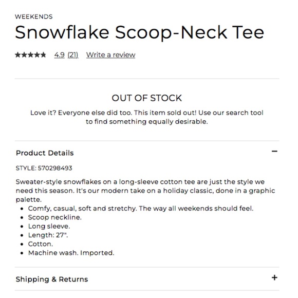 NWT Chico's Weekend Black Embroidered Snowflake Long Sleeve T-Shirt - Picture 2 of 10